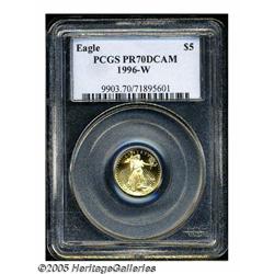 1996-W G$5 Tenth-Ounce Gold Eagle PR70 Deep Cameo