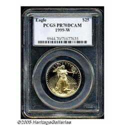1999-W G$25 Half-Ounce Gold Eagle PR70 Deep Cameo
