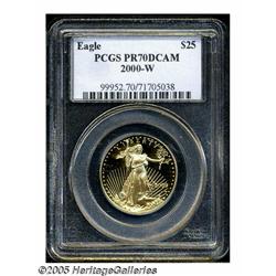 2000-W G$25 Half-Ounce Gold Eagle PR70 Deep Cameo