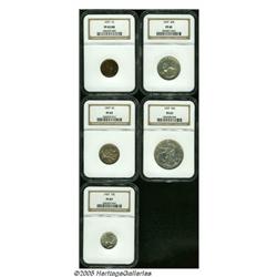 1937 Proof Set PR65 to PR67 NGC. The set includes