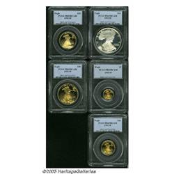 1995-W Five-piece American Eagle Tenth Anniversar