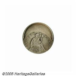 Undated Drapery No Motto Seated Quarter--Struck 3