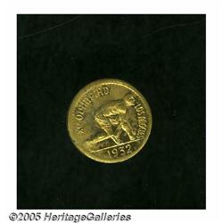 1932 MS Gold Olympics Medallion MS63 Uncertified.