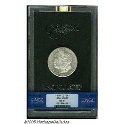 1879-CC S$1 MS61 NGC. Lightly toned in chestnut h