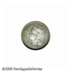 1868 3CN Three Cent Nickel, Judd-618, Pollock-687