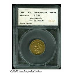 1875 $3 Three Dollar, Judd-1437, High R.7, (Proof