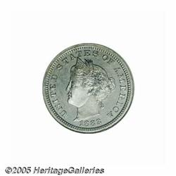 1883 5C Liberty Head Five Cents, Judd-1713, Pollo