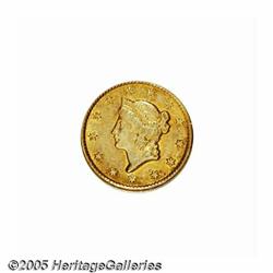 1851-C G$1 AU58 NGC. Variety 4-D. For type purpos