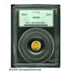 Image 3 : 1853 G$1 MS66 PCGS. A splendid Gem example having