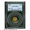 Image 3 : 1855 G$1 MS63 PCGS. The desirability of this issu