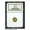 Image 3 : 1862 G$1 MS66 S NGC. More Gold Dollars were struc
