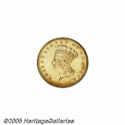 1880 G$1 MS65 PCGS. The 1880 Gold Dollar was wide