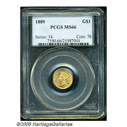 1889 G$1 MS66 PCGS. With no mentionable distracti