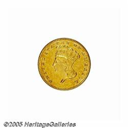 1887 G$1 PR66 Cameo PCGS. Sparkling yellow-gold m