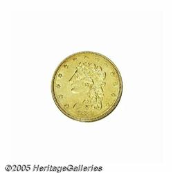 1839-O $2 1/2 AU58 NGC. High Date, Wide Fraction,