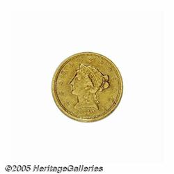 1842-D $2 1/2 XF40 NGC. Variety 3-F. A very attra