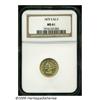 Image 3 : 1875-S $2 1/2 MS61 NGC. A scarce, low mintage Qua