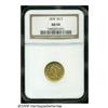 Image 1 : 1876 $2 1/2 AU50 NGC. Lovely and original honey-g