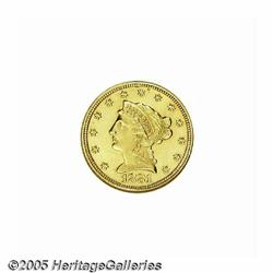 1881 $2 1/2 --Ex Jewelry, Cleaned--ANACS. Unc Det