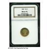Image 3 : 1881 $2 1/2 MS61 Prooflike NGC. Although its Half
