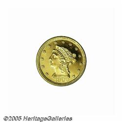 1900 $2 1/2 PR64 Cameo PCGS. The base of the 19 i