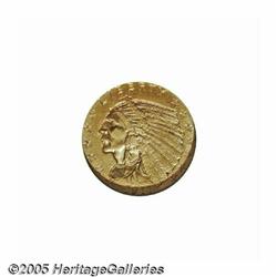 1911-D $2 1/2 AU58 NGC. Brilliant and attractive,