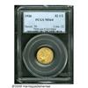 Image 1 : 1926 $2 1/2 MS64 PCGS. Honey-gold toning is accen
