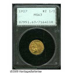 1927 $2 1/2 MS63 PCGS. Well struck and lustrous, 