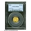 Image 1 : 1929 $2 1/2 MS64 PCGS. Bright mint luster charact
