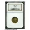 Image 1 : 1868 $3 AU58 NGC. Much remaining luster shows wit