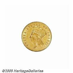 1871 $3 MS62 PCGS. With only 1,300 pieces busines