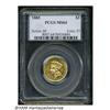 Image 3 : 1885 $3 MS64 PCGS. This prooflike, reddish-gold e