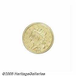 1838-D $5 AU50 Cleaned, Minor Repair, Uncertified