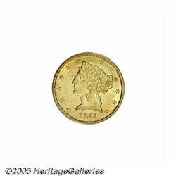 1841 $5 MS62 PCGS. This exactingly struck No Mott