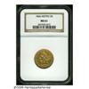 Image 3 : 1866 $5 MS61 NGC. Bright, lustrous surfaces are w