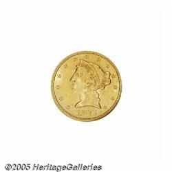 1873 $5 Open 3 MS63 NGC. Brilliant and lustrous. 