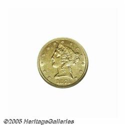 1873-S $5 AU58 NGC. The San Francisco Mint produc