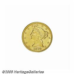 1879-CC $5 AU53 PCGS. Minimally abraded with attr