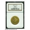 Image 3 : 1845-O $10 AU50 NGC. A splendidly detailed straw-