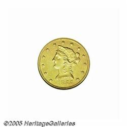 1855-O $10 XF45 ANACS. Luster individually outlin