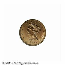 1866-S $10 Motto AU58 NGC. An especially challeng