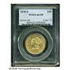 Image 3 : 1870-S $10 AU55 PCGS. Mostly brilliant surfaces w