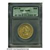Image 1 : 1877-S $10 AU50 ICG. Myriad small contact marks a