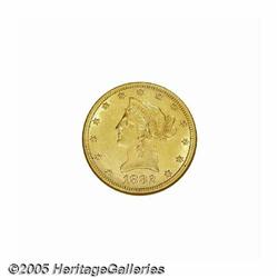 1882-CC $10 AU58 NGC. Variety 2-A. This interesti