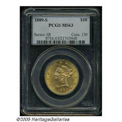 1889-S $10 MS63 PCGS. This is an important condit