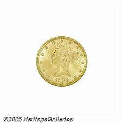 1891 $10 MS63 NGC. A conditionally challenging co