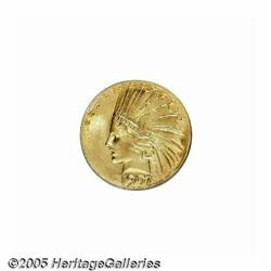 1907 $10 Wire Rim AU50 Details, Obverse Repaired,