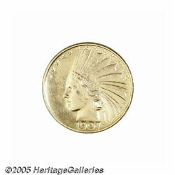 1907 $10 Rolled Edge MS60 Brushed and Polished, U