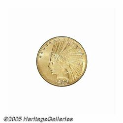 1920-S $10 AU50 Details, Improperly Cleaned, NCS.