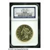 Image 3 : 1850 $20 AU58 NGC. Ex: S.S. Republic. Popular as 